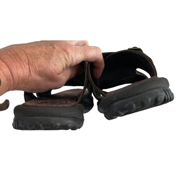 Teva Alexandra Sandal Brown Leather Open Toe Buckle Detail Comfort Womens Size 6 - Picture 6 of 9